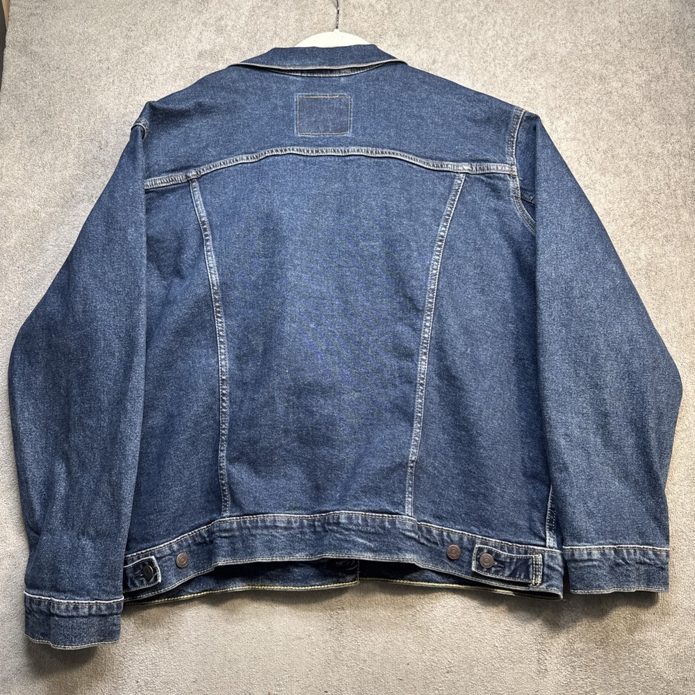 Levi's Men's‎ Trucker Jacket XXL Denim Blue Classic Jean Coat Levi Strauss - Picture 10 of 14